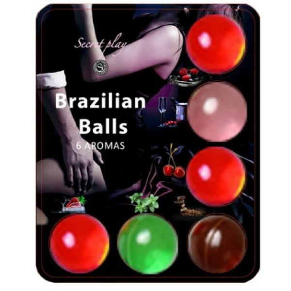SECRETPLAY – Brazíliás síkosító golyók (6 db)