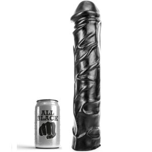 ALL BLACK – nagy, puha fisting dildó 32 cm