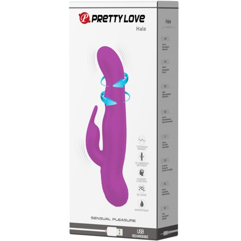 PRETTY LOVE – Prémium forgó vibrátor lila színben - Image 10