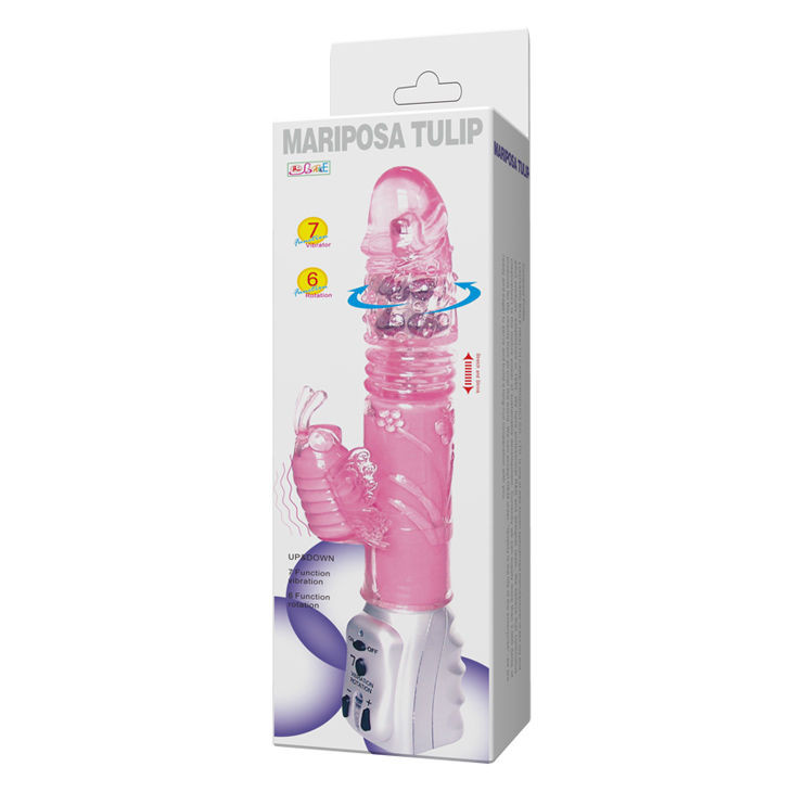 BAILE - érzéki tulipán vibrátor, fel-le mozgás funkcóval - Image 8