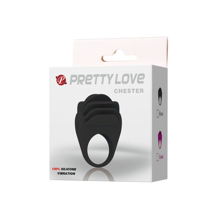 PRETTY LOVE – érzéki vibráló gyűrű fekete színben - Image 9