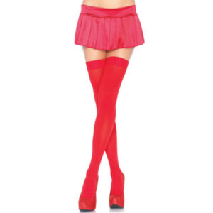 LEG AVENUE – vörös nylon combfixek érzéki stílusban