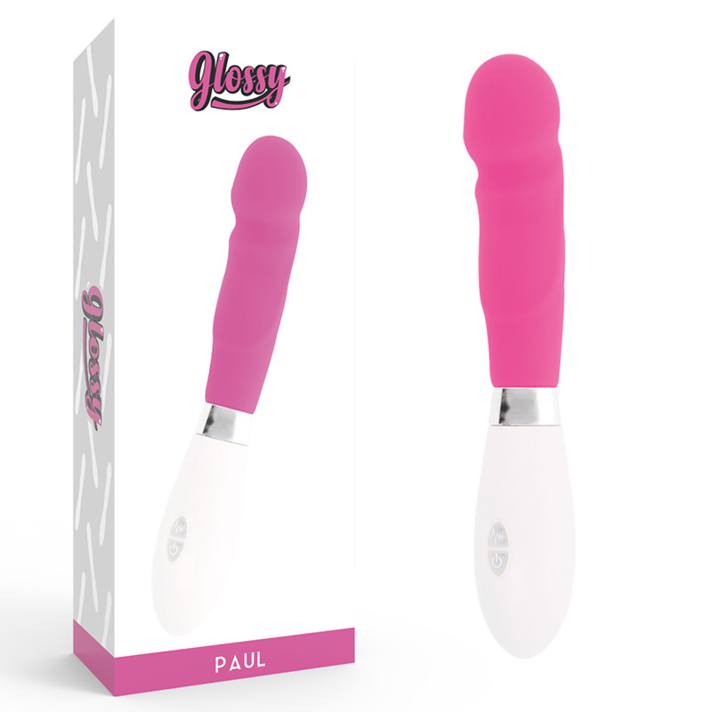 GLOSSY Paul – prémium pink vibrátor érzéki élményekhez - Image 2