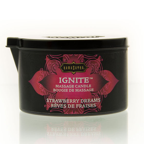 Kamasutra - Eper álom masszázs gyertya 170 g - Image 2