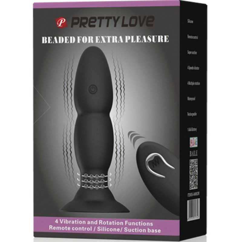 PRETTY LOVE – távirányítós forgó vibráló plug - Image 8