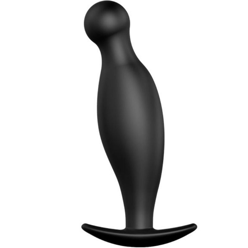 Pretty Love – prémium szilikon anális dugó, 11,7 cm, fekete