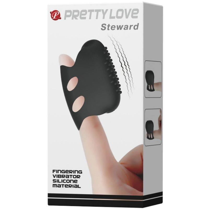 Pretty Love - Stílusos, vibráló maszturbátor fekete színben - Image 8