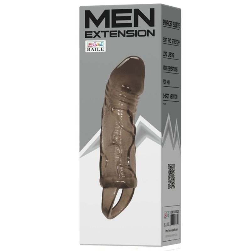 BAILE - fekete pénisz hosszabbító herepánttal 13,5 cm - Image 2
