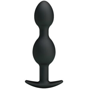 PRETTY LOVE – szilikon análgolyók 12,5 cm – fekete