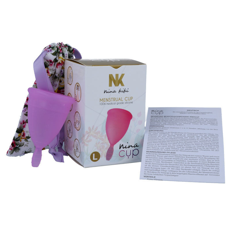 Nina Kikí - prémium menstruációs kupa L méret, lila - Image 2