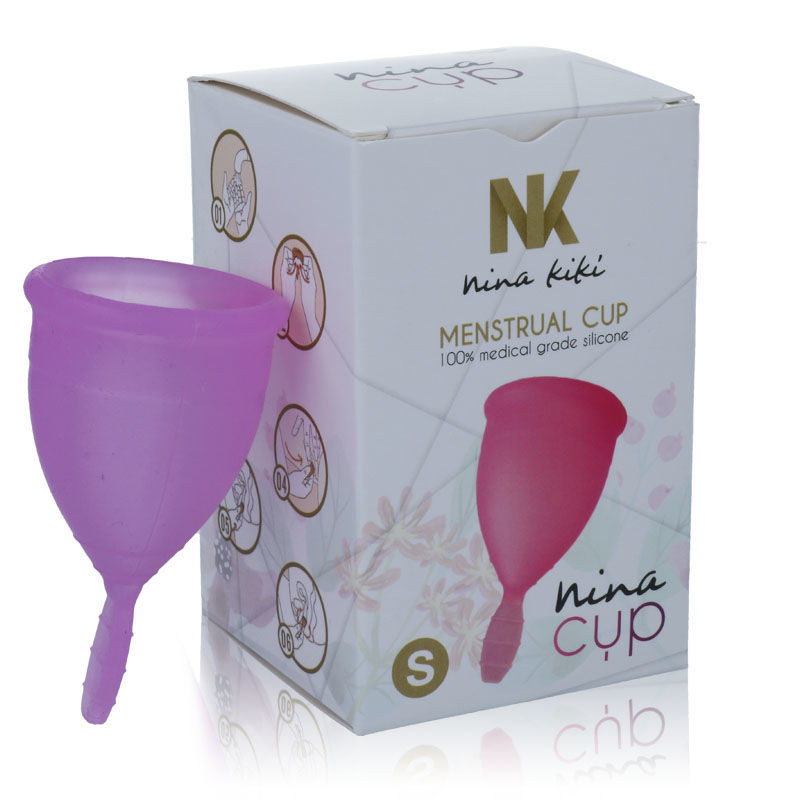 NINA KIKÍ – Prémium menstruációs kupa, lila, S méret - Image 4