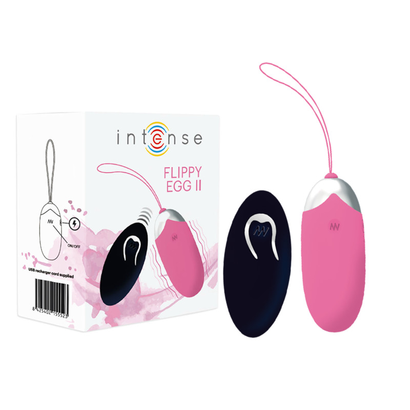 INTENSE Flippy II – vibráló tojás távirányítóval, rózsaszín - Image 2