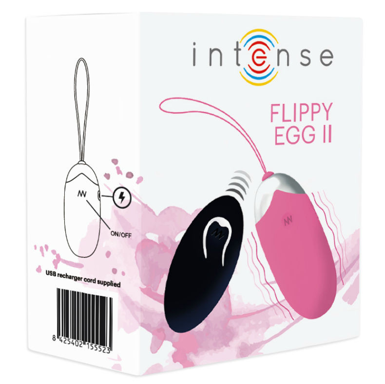 INTENSE Flippy II – vibráló tojás távirányítóval, rózsaszín - Image 5