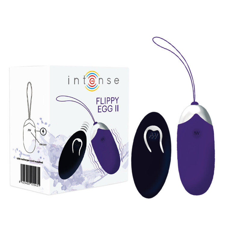 INTENSE Flippy II – távirányítós vibráló tojás lila - Image 2