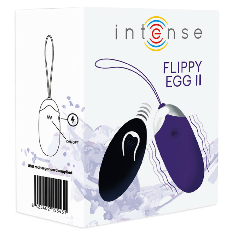 INTENSE Flippy II – távirányítós vibráló tojás lila - Image 5