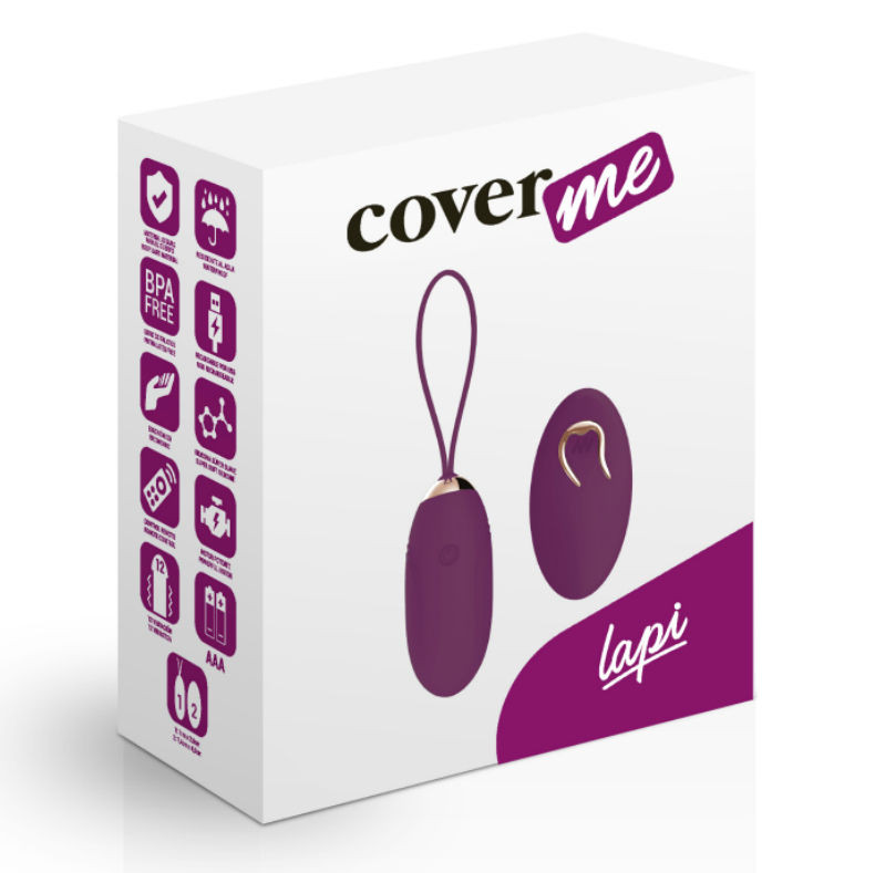 COVERME - Lila tojás vibrátor távirányítóval - Image 3