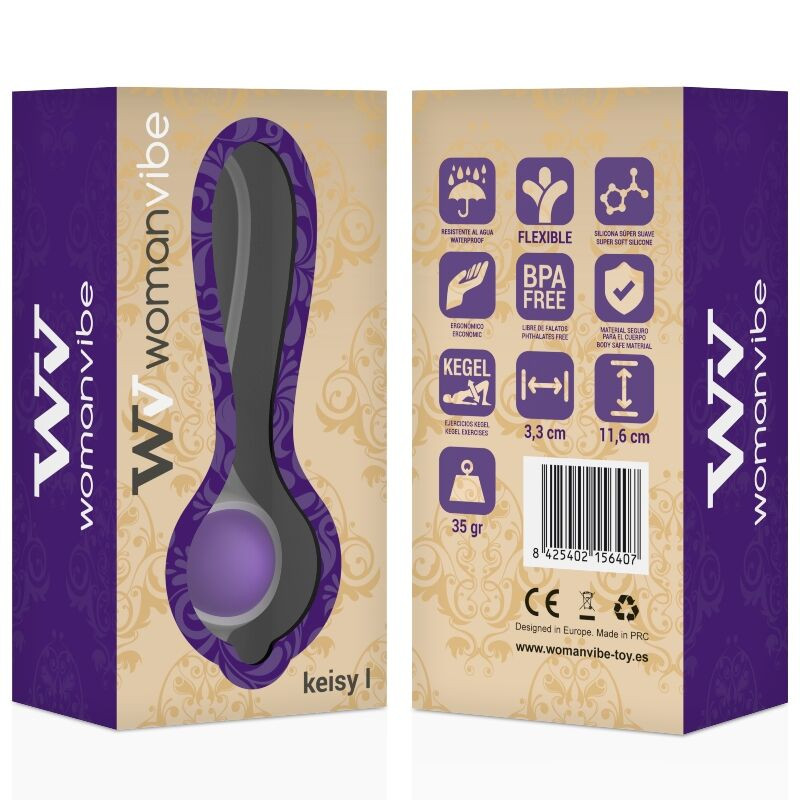 WOMANVIBE Keisy – szilikon geisha labda vibrátor - Image 3