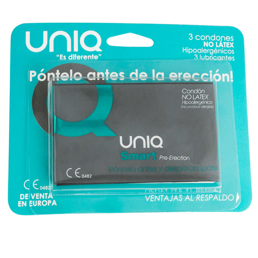 UNIQ - prémium latexmentes óvszer 3 db-os kiszerelésben