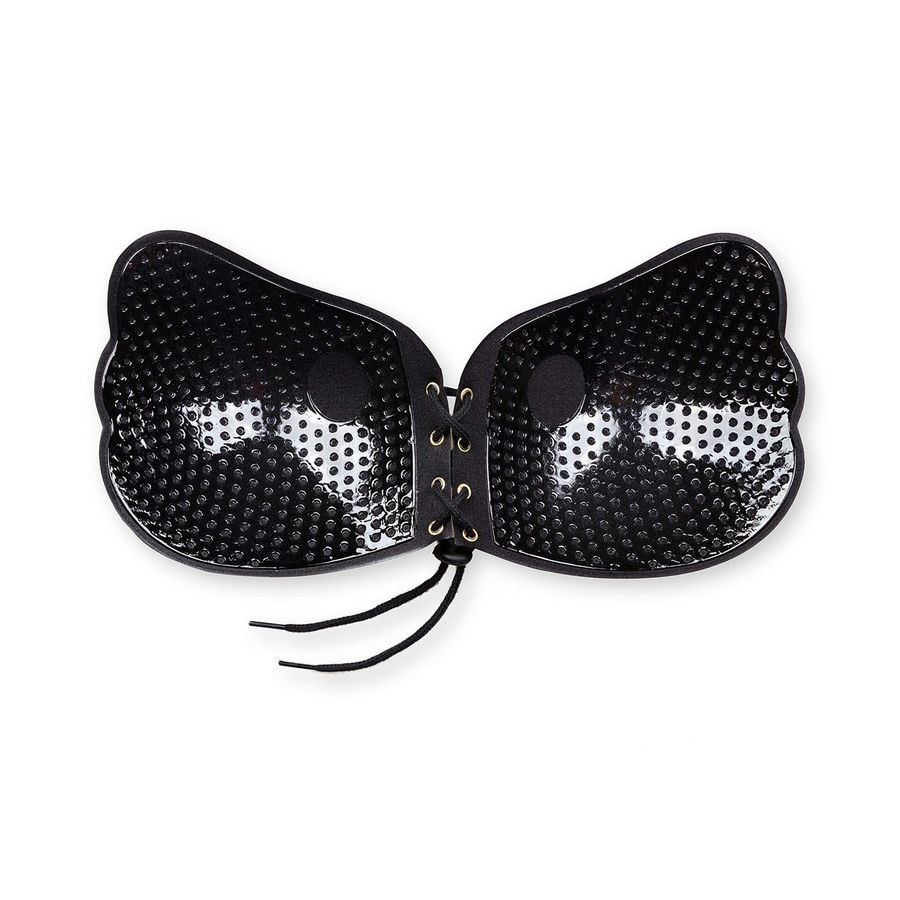 BYE-BRA – csipkés push-up melltartó Fekete C-kupás - Image 3