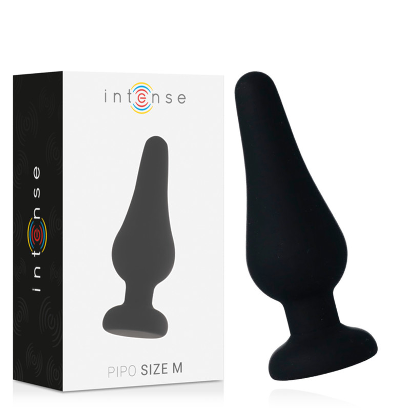INTENSE PIPO M - prémium fekete szilikon anál plug 11 cm - Image 2