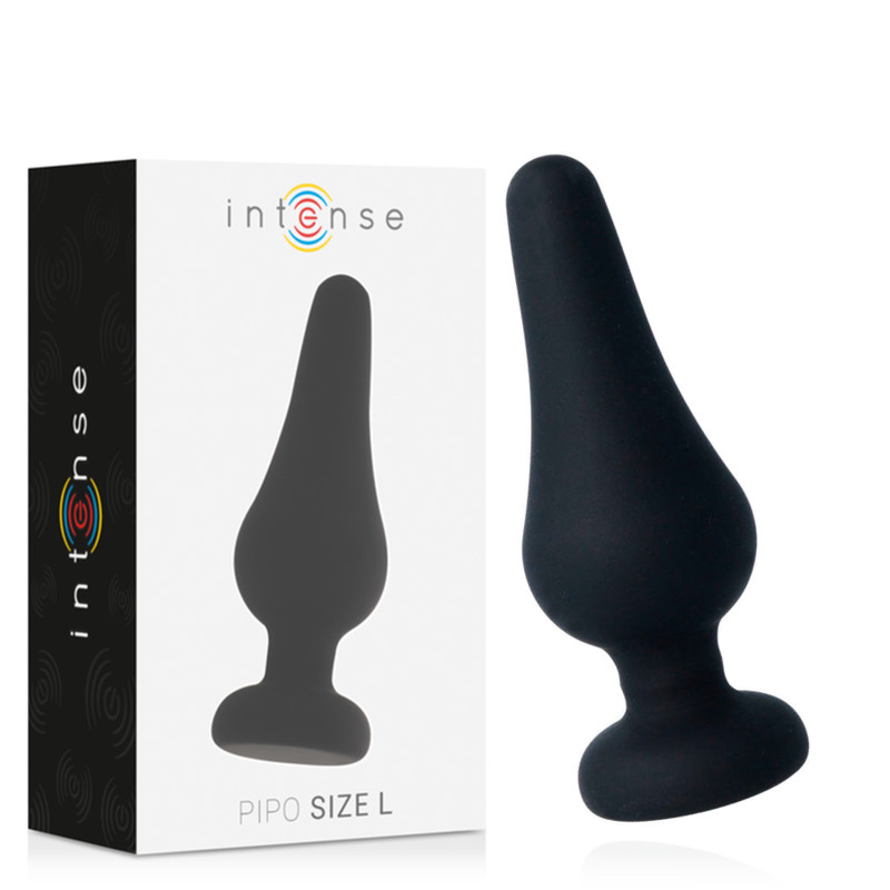 INTENSE – prémium anális dugó fekete szilikon, 13 cm - Image 2