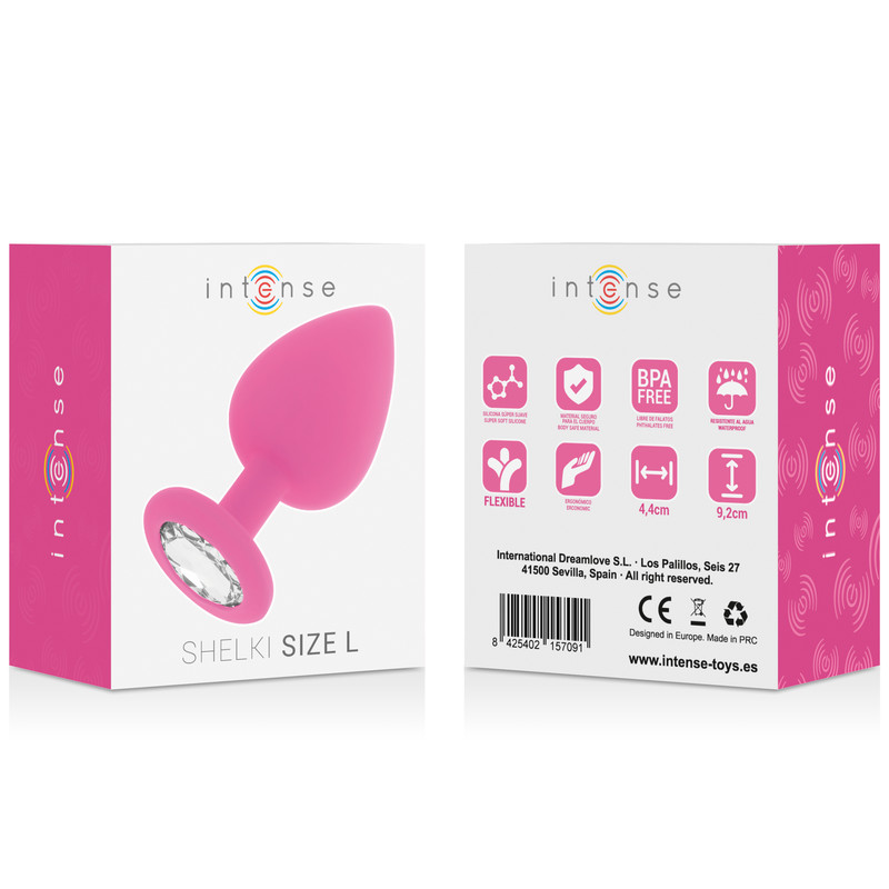 INTENSE - SHELKI L – prémium anális dugó fukszia színben - Image 6