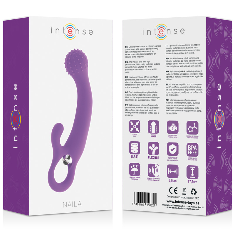 INTENSE Naila – vibro szilikon csiklóizgató lila színben - Image 6