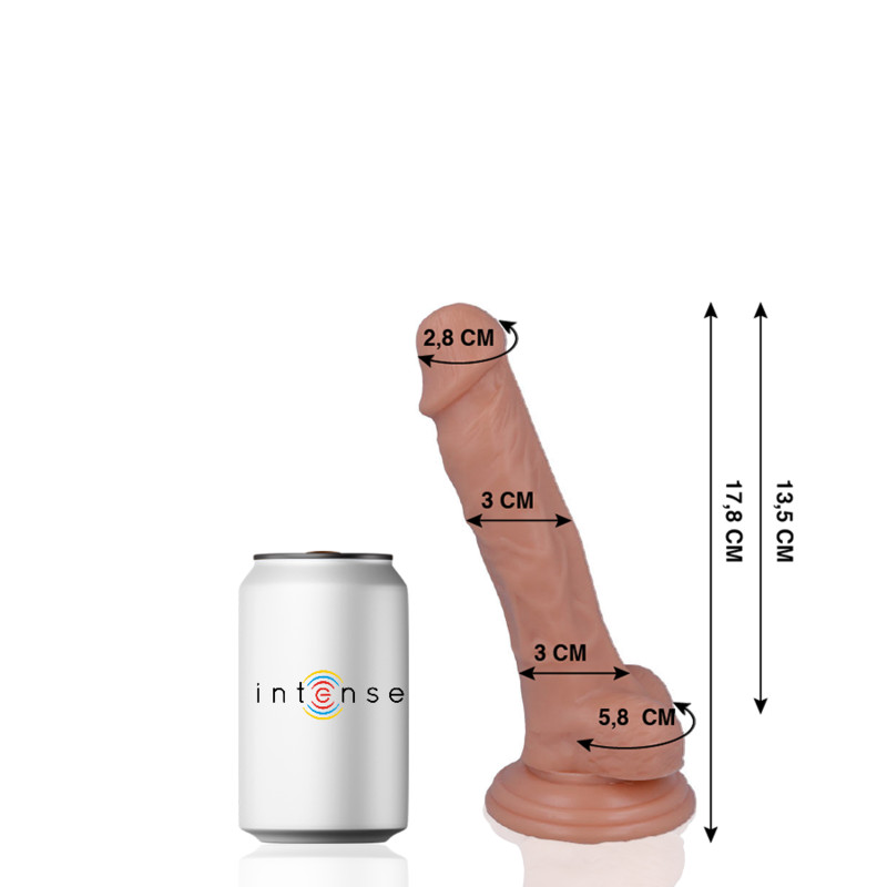 MR INTENSE - 17,8 cm élethű pénisz vibrátor