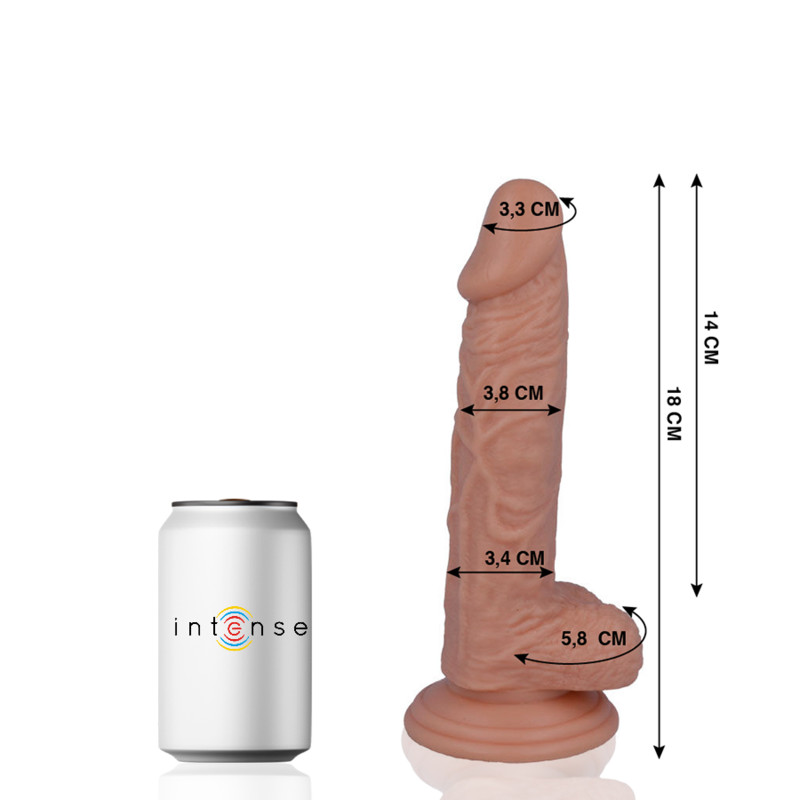 MR INTENSE - 18 cm-es élethű pénisz vibrátor