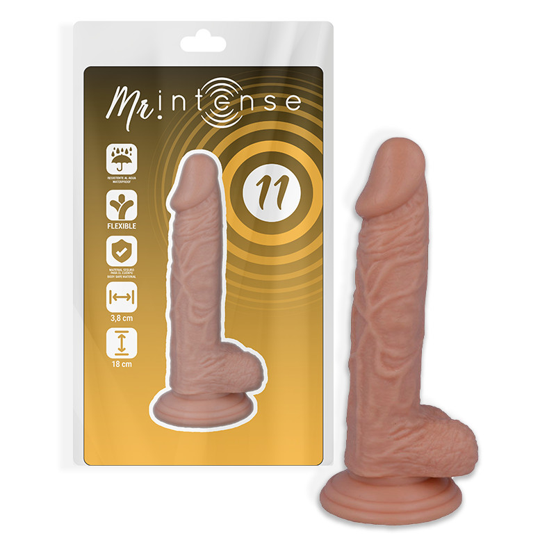 MR INTENSE - 18 cm-es élethű pénisz vibrátor - Image 3