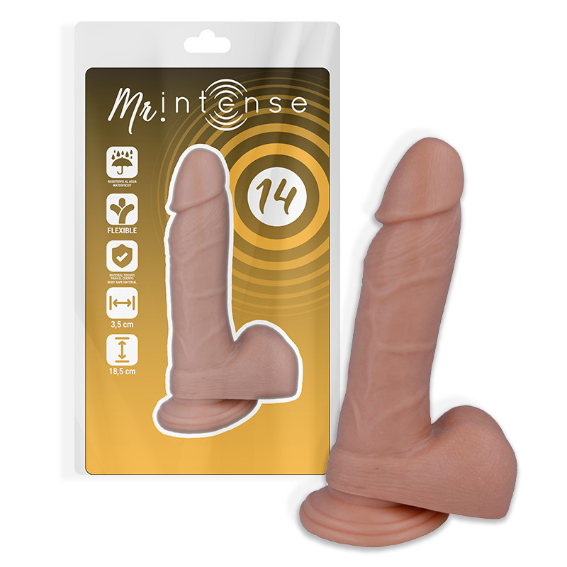 MR INTENSE – 14 cm-es valósághű pénisz vibrátor - Image 3