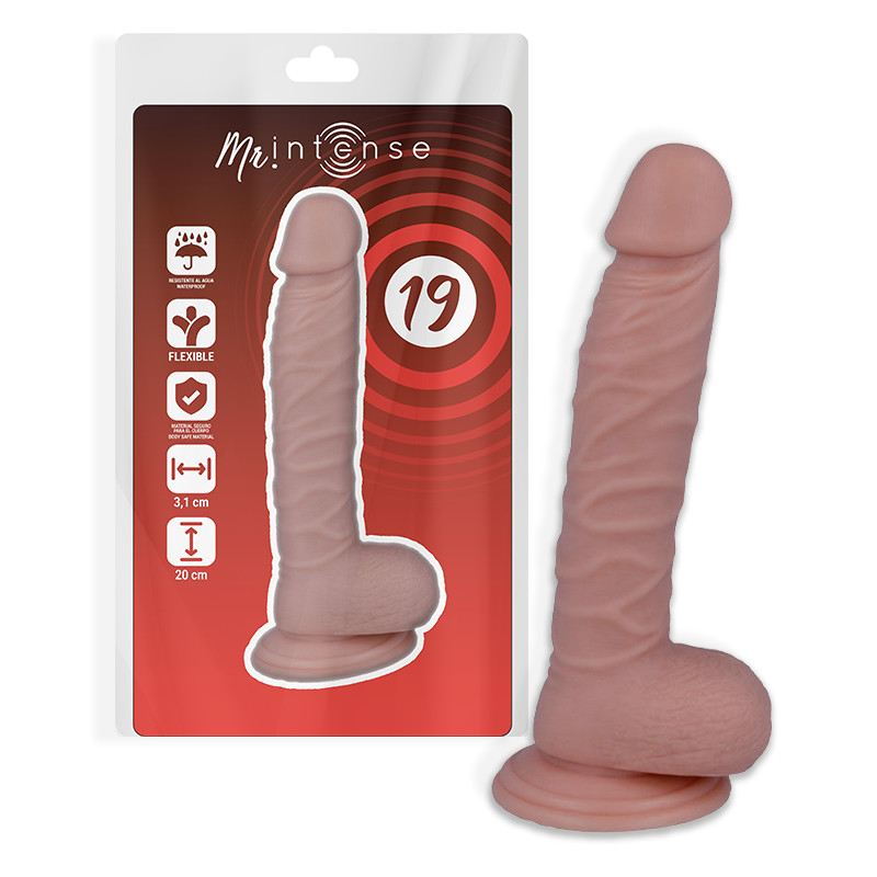 MR INTENSE – 20 cm-es élethű pénisz vibrátor - Image 3