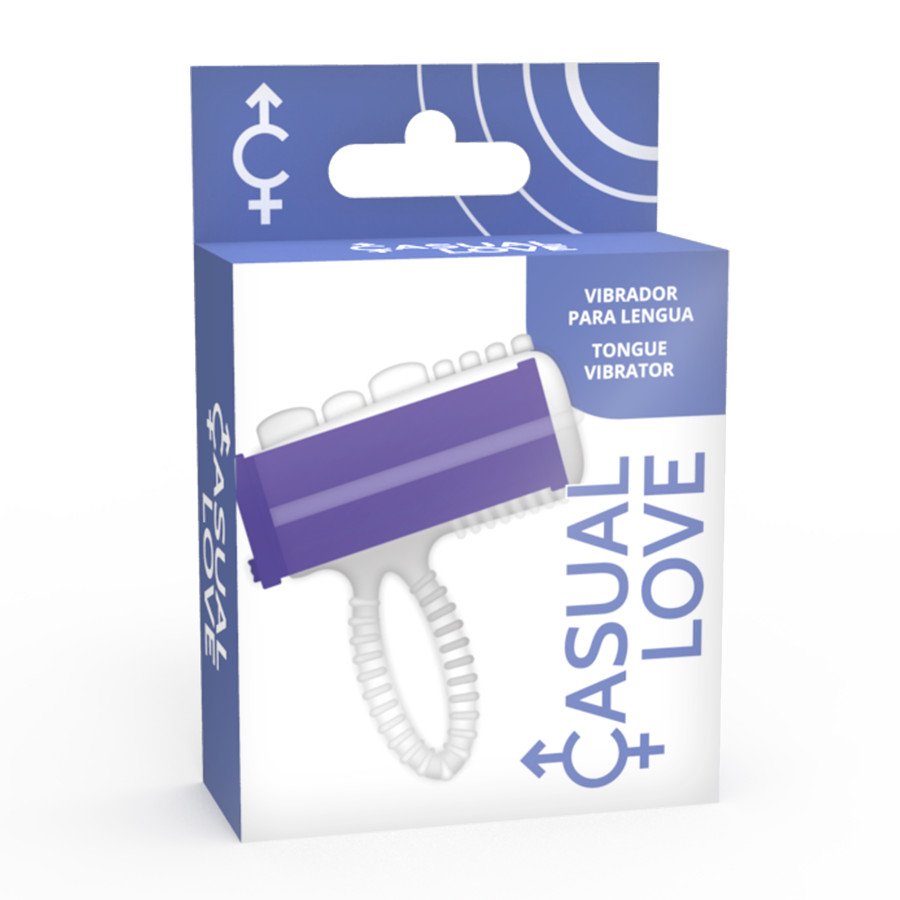 CASUAL LOVE – gyűrűs vibrátor izgató nyelvvel (lila) - Image 3