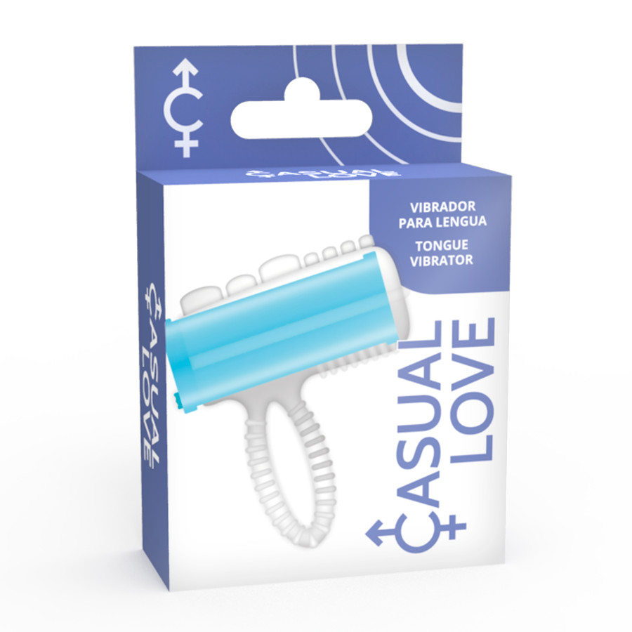 CASUAL LOVE – nyelv vibráló gyűrű kék színben - Image 3