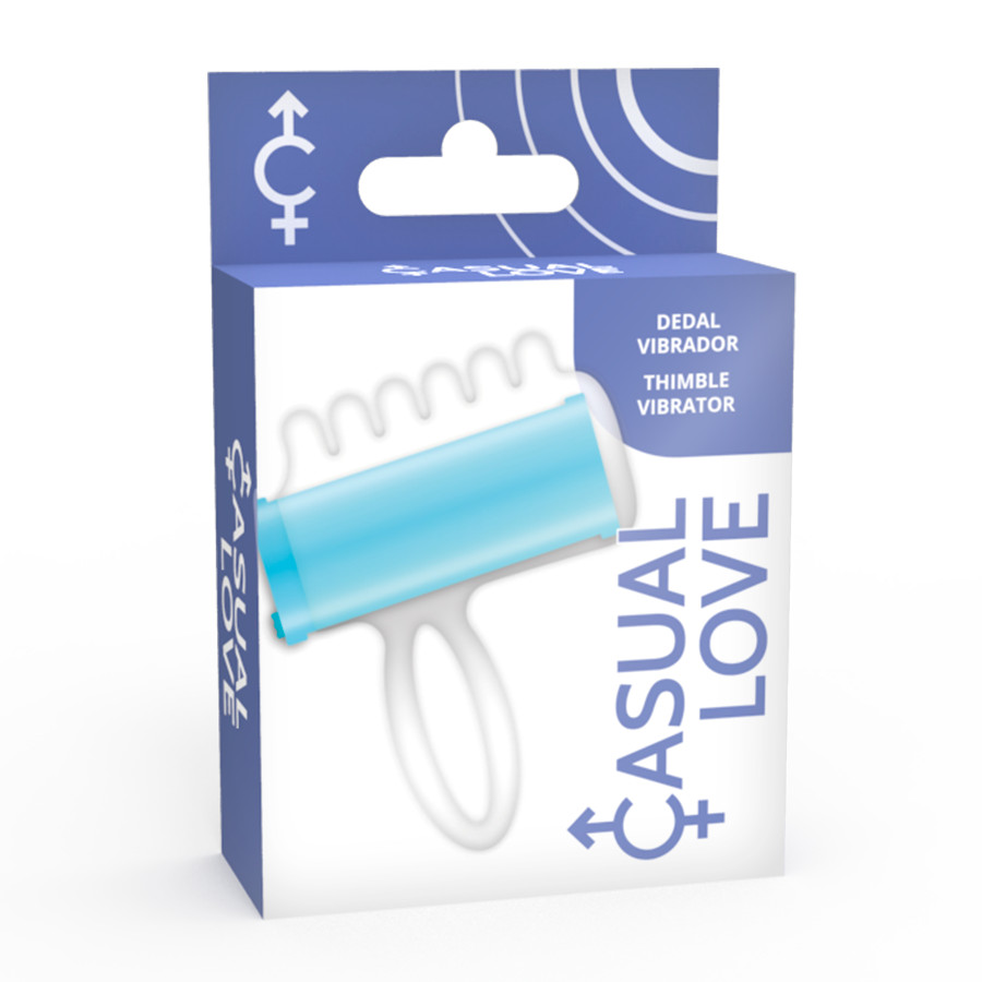 CASUAL LOVE – érzéki ujjas stimulátor kék színben - Image 6
