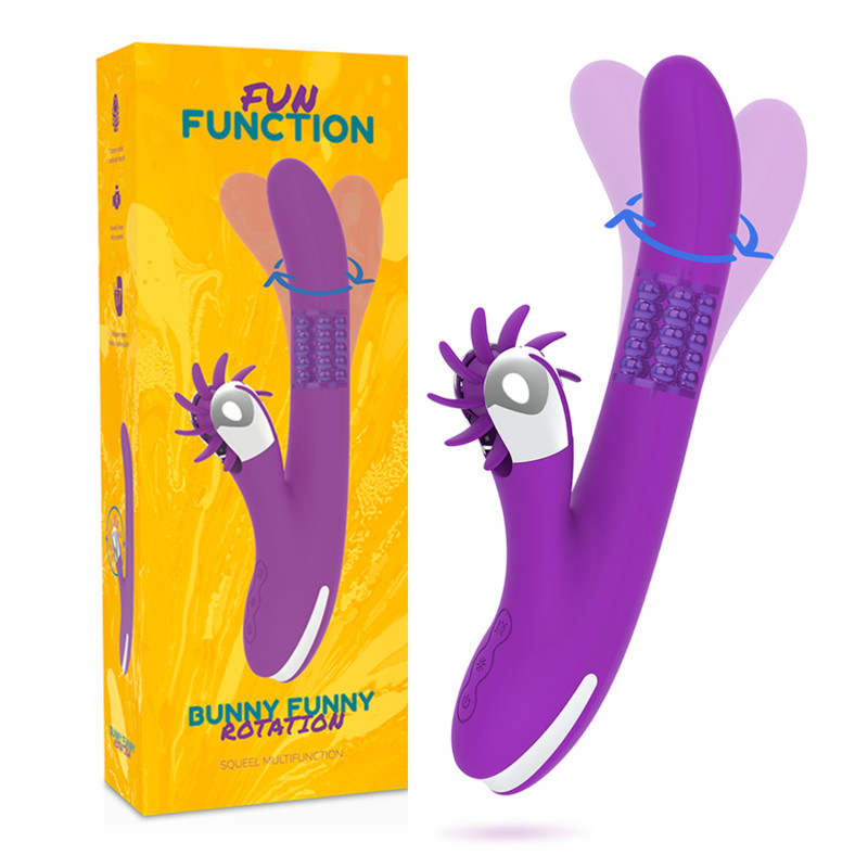 FUN FUNCTION - nyusziformájú forgó vibrátor 2.0