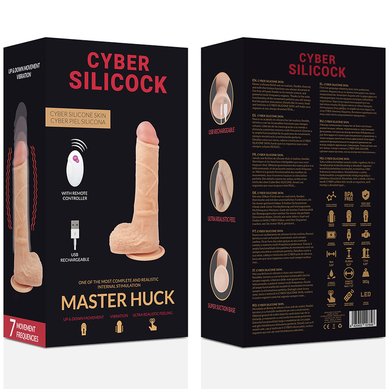 CYBER SILICOCK – távirányítós reális maszturbátor 20,9 cm - Image 6