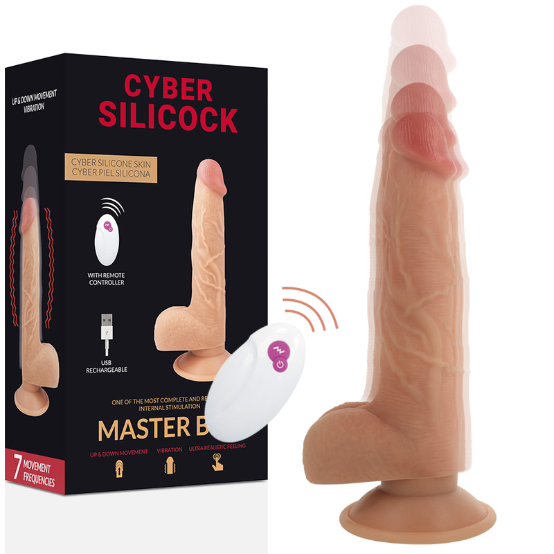 Cyber Silicock – távirányítós realistikus maszturbátor 23,8 cm