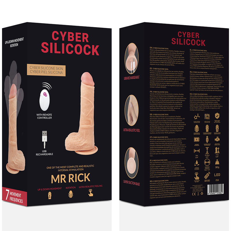 CYBER SILICOCK – távirányítós realisztikus férfi vibrátor - Image 6