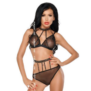 ME-SEDUCE – stílusos fekete fehérnemű szett S/M