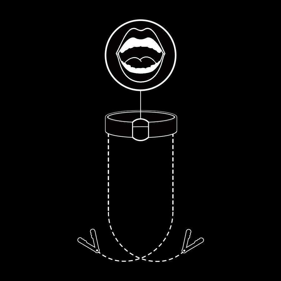 FETISH SUBMISSIVE – gags gyűrű és mellbimbócsipesz - Image 7