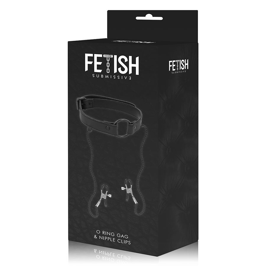 FETISH SUBMISSIVE – gags gyűrű és mellbimbócsipesz - Image 8