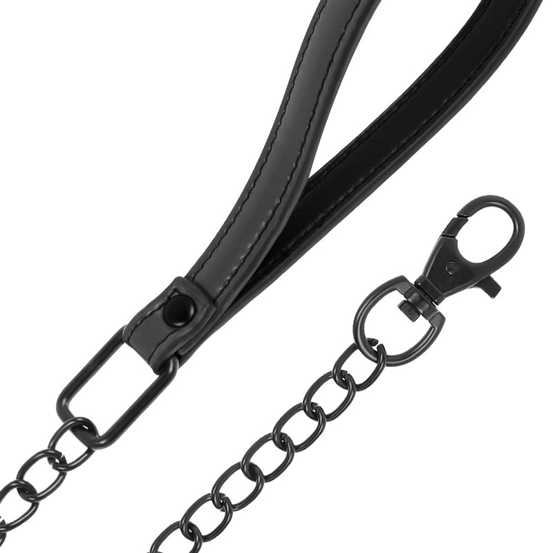 FETISH SUBMISSIVE - láncnyakörv prémium bőr béléssel - Image 6