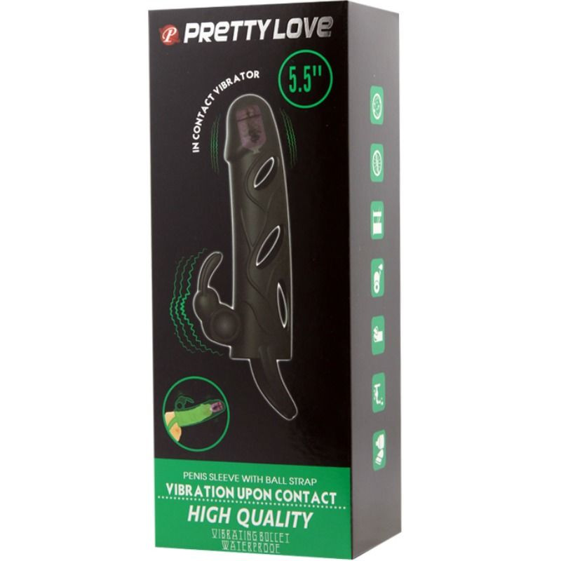 PRETTY LOVE – kiváló minőségű vibráló szilikon borító 14 cm - Image 8