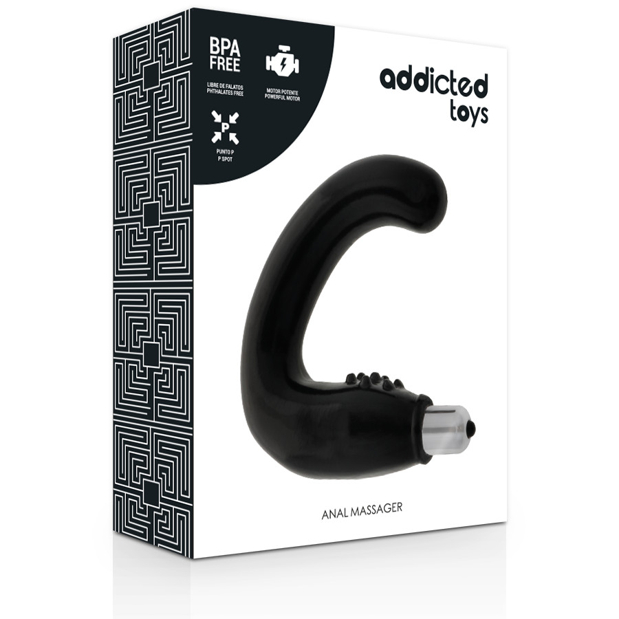 ADDICTED TOYS – prémium anál vibrátor fekete - Image 3