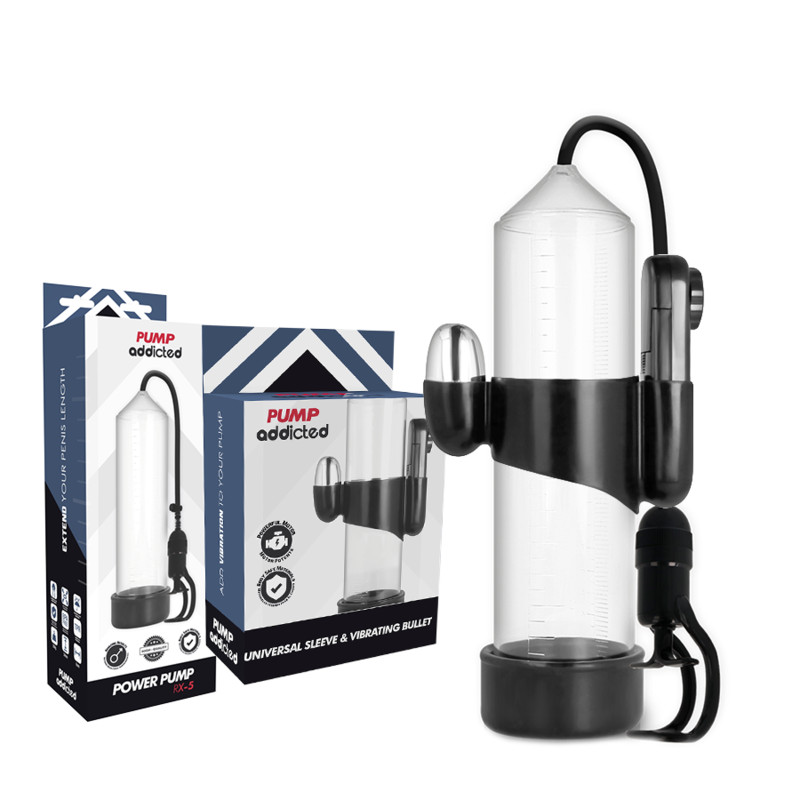 PUMP ADDICTED RX5 – átlátszó prémium vibrátor - Image 2