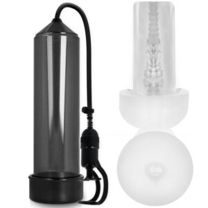PUMP ADDICTED RX5 – fekete maszturbátor kiegészítővel