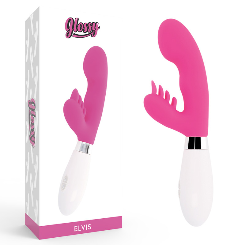 GLOSSY Elvis Pink – prémium nyúl vibrátor érzéki kényelemért - Image 2