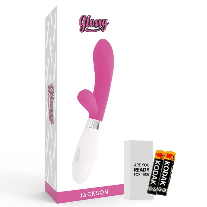 GLOSSY Jackson Rabbit – elegáns rózsaszín vibrátor - Image 5