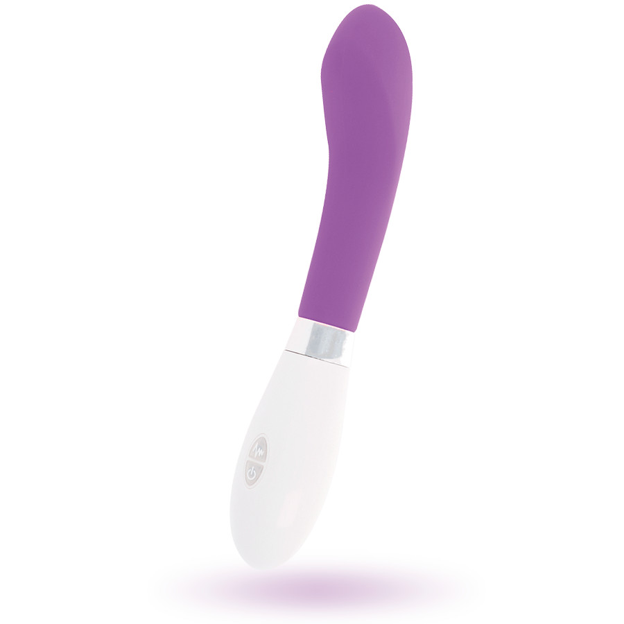 GLOSSY - dizájnos lila vibrátor érzéki kényeztetéshez - Image 4